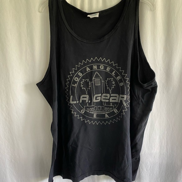 Men’s Large L.A. Gear Los Angeles Tank Top Black - Picture 2 of 7